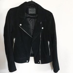 BLANKNYC suede moto jacket - size M
